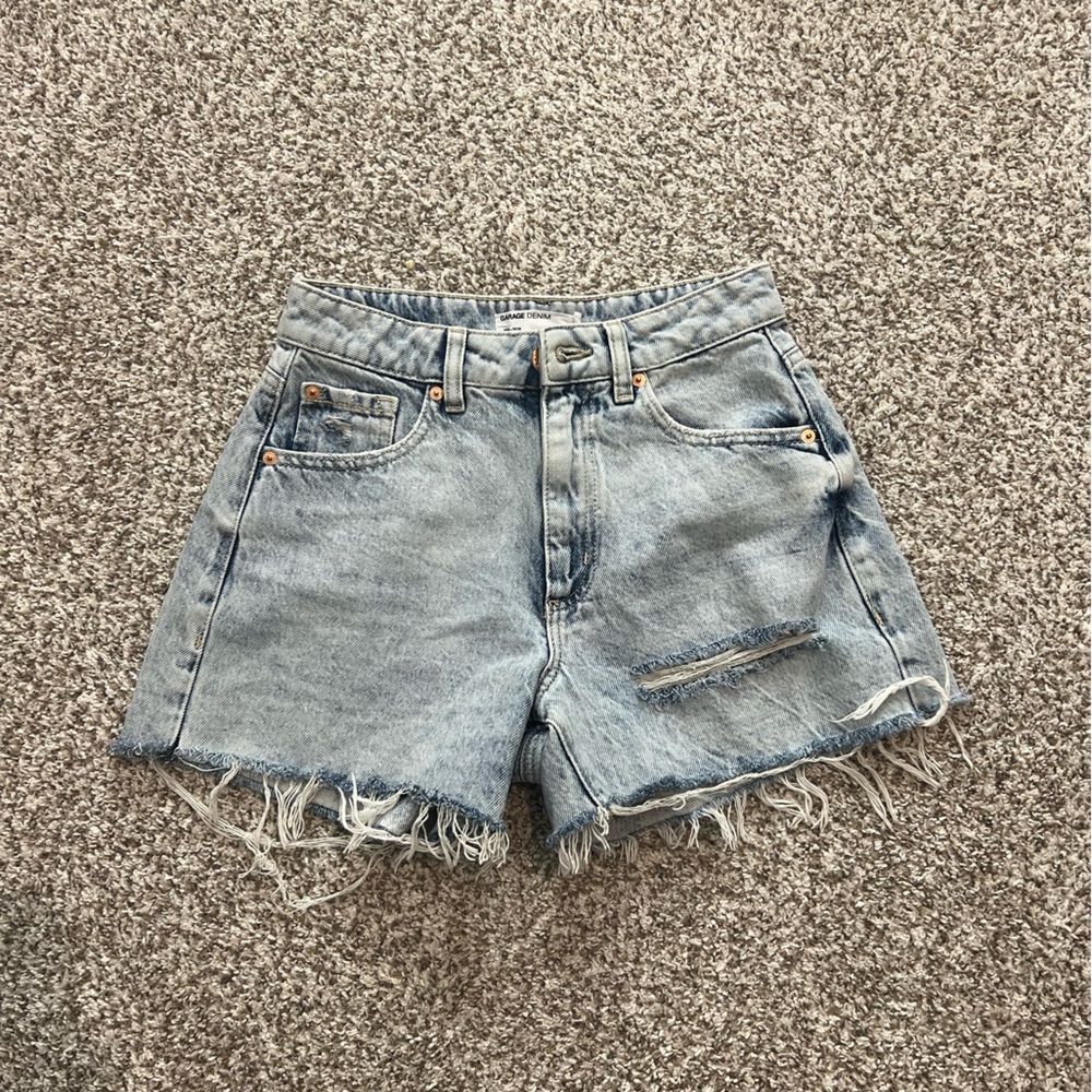 garage denim shorts